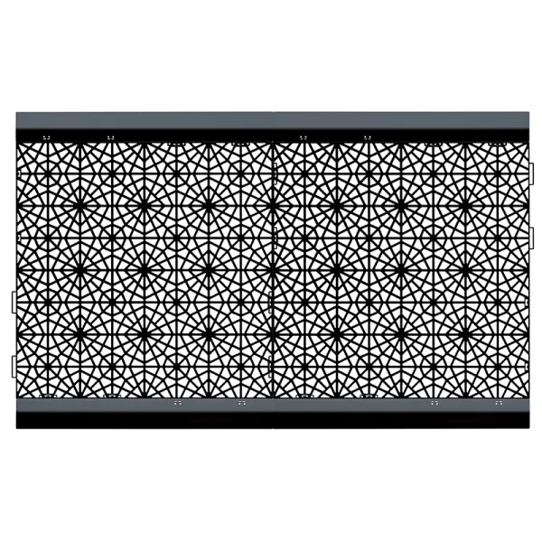 NABBI IAK401 plastové záhradné dlaždice (32 ks) 39,7x39,7 cm čierna