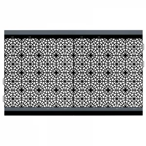 NABBI IAK401 plastové záhradné dlaždice (32 ks) 39,7x39,7 cm čierna
