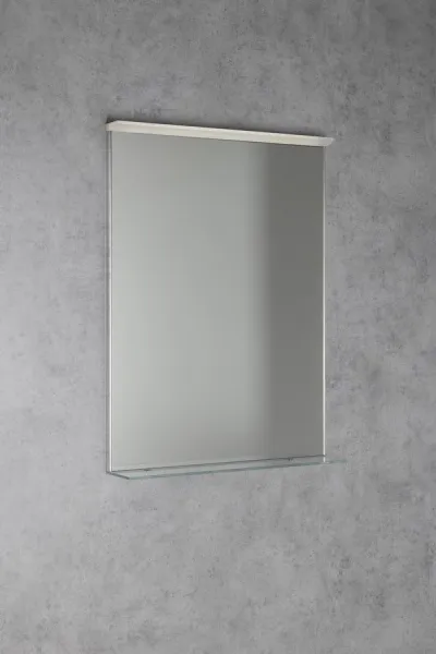 SAPHO - TRAKA zrkadlo s LED osvetlením a poličkou, 60x80cm TK060