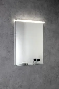 SAPHO - TRAKA zrkadlo s LED osvetlením a poličkou, 60x80cm TK060