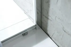 AGGA štvorcová sprchová zástena 800x800mm, číre sklo HLF808Y