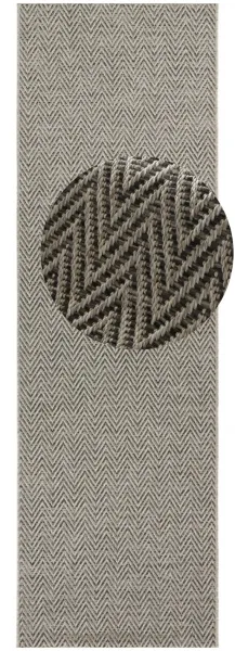 BT Carpet - Hanse Home koberce Behúň Nature 104269 Grey / Anthracite – na von aj na doma - 80x250 cm
