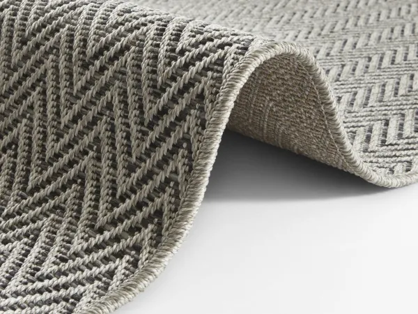 BT Carpet - Hanse Home koberce Behúň Nature 104269 Grey / Anthracite – na von aj na doma - 80x250 cm