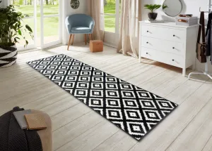 Koberec Hamla Diamond krémový / čierny