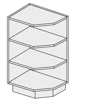 ArtExt Kuchynská skrinka spodná, D6/30 Quantum Farba korpusu: Grey