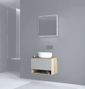 HALMAR Závěsná skříňka pod umyvadlo Aviola 1S 60 cm dub artisan/kašmír