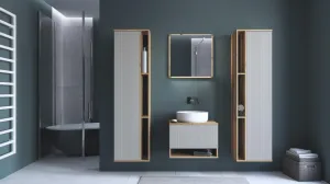 HALMAR Závěsná skříňka pod umyvadlo Aviola 1S 60 cm dub artisan/kašmír