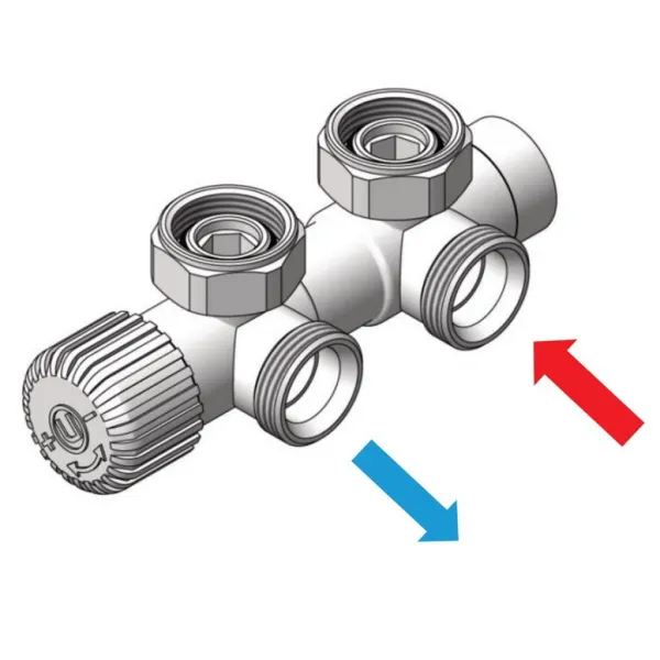HOPA - TERM-SET, stredový ventil (Z4) - Farba - Anthracite, Variant - Pravá RDTERMSETRA