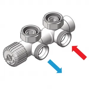 HOPA - TERM-SET, stredový ventil (Z4) - Farba - Anthracite, Variant - Pravá RDTERMSETRA