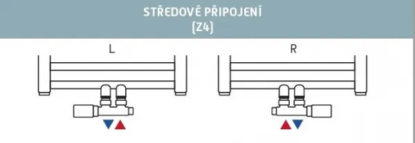 HOPA - TERM-SET, stredový ventil (Z4) - Farba - Anthracite, Variant - Pravá RDTERMSETRA
