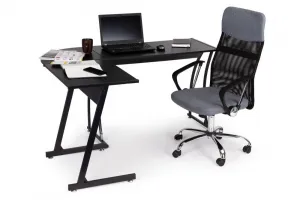 ModernýrohovýstôlLOFTčierny