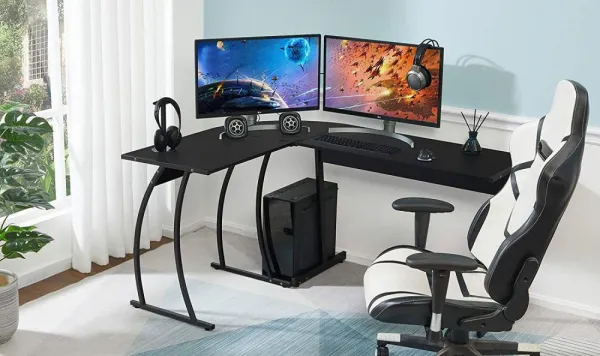 ModernýrohovýstôlLOFTčierny