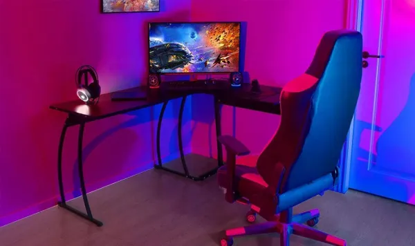 ModernýrohovýstôlLOFTčierny