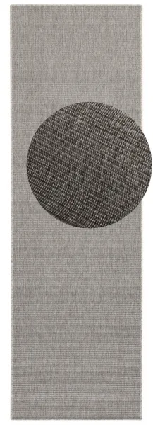 BT Carpet - Hanse Home koberce Behúň Nature 103533 Silver Grey – na von aj na doma - 80x500 cm