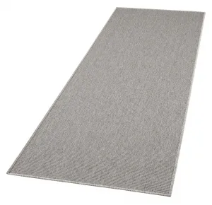 BT Carpet - Hanse Home koberce Behúň Nature 103533 Silver Grey – na von aj na doma - 80x500 cm