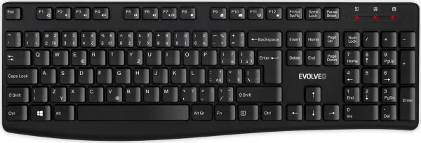 EVOLVEO K1050, tichý set bezdr. klávesnice a