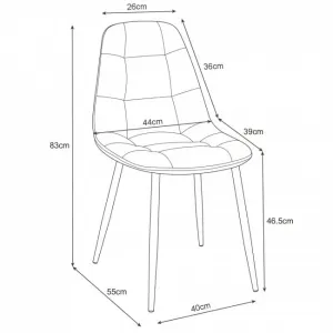 Ak furniture Sametová čalouněná prošívaná židle Deta zelená