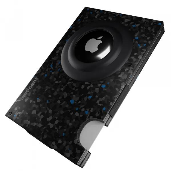 Innocent Smart AirTag Wallet - Forged Carbon Black/Blue