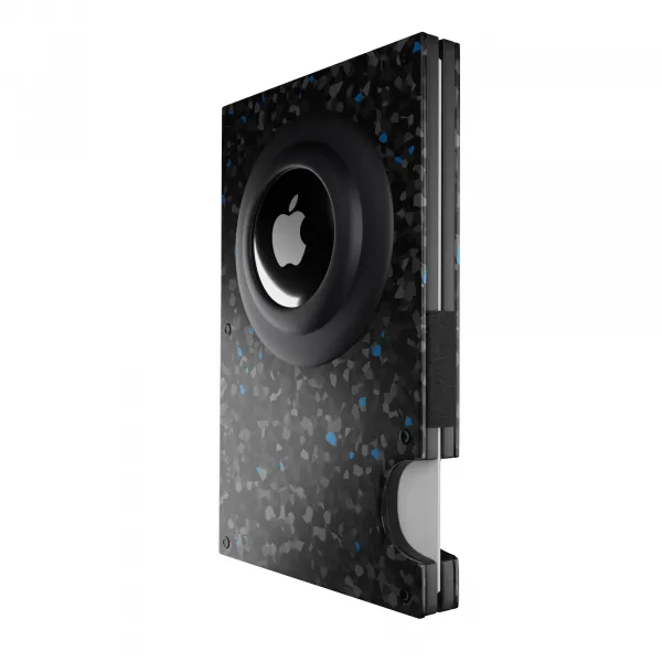 Innocent Smart AirTag Wallet - Forged Carbon Black/Blue