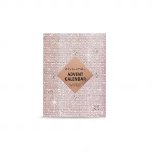 Makeup Revolution Xmass 2024 Advent Calendar - Adventný kalendár s 24 kozmetickými doplnkami a produktmi