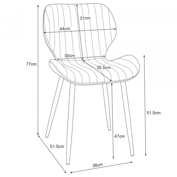 Ak furniture Sametová čalouněná prošívaná židle Apas šedá