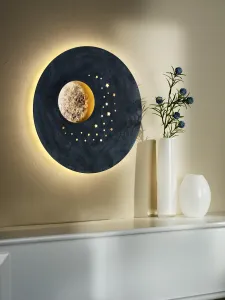 Nástenná LED dekorácia Mesiac a hviezdne nebo