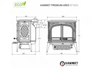 Kawmet Premium ARES S7 ECO - liatinové kachle