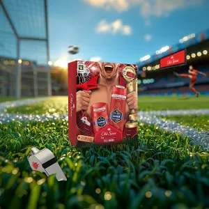Old Spice Captain Darčeková Súprava Pre Futbalistu: Tuhý Dezodorant, Sprchový Gél, Otvárač Na Fľaše