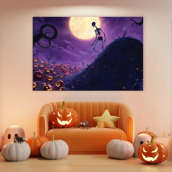 Halloween dekorácia na stenu - Smrtka