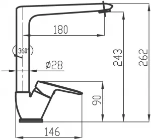 NOVASERVIS NOVASERVIS - Drezová batéria Metalia 54, chróm 54014,0