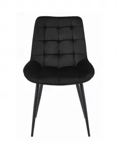 Elegantná jedálenská stolička BERA v čiernej farbe
