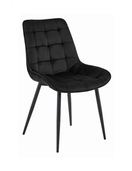 Elegantná jedálenská stolička BERA v čiernej farbe