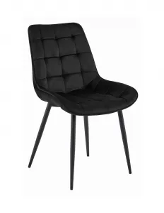 Elegantná jedálenská stolička BERA v čiernej farbe