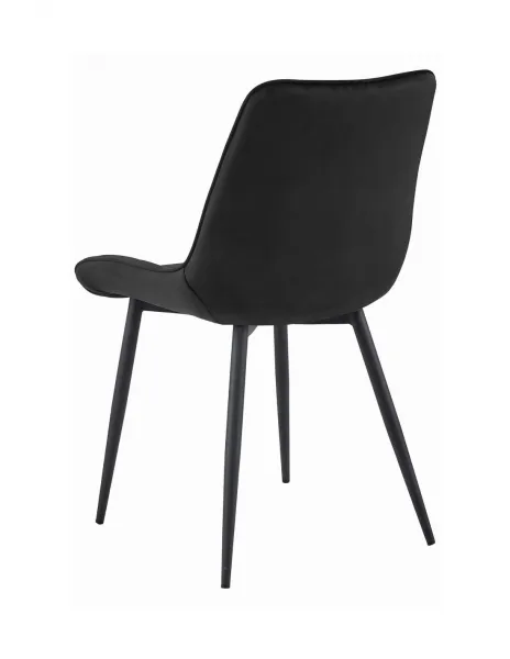 Elegantná jedálenská stolička BERA v čiernej farbe