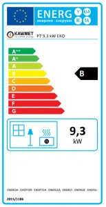 Kawmet P7 (9,3kW) ECO - liatinové kachle