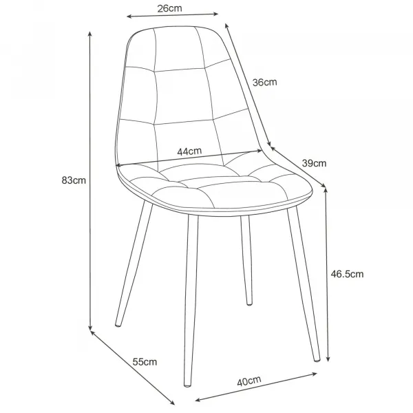 Ak furniture Sametová čalouněná prošívaná židle Deta zelená
