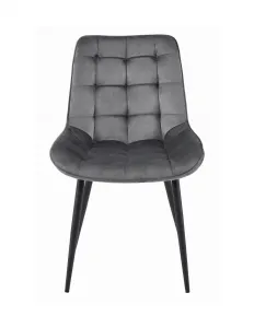 Elegantná jedálenská stolička BERA v tmavo šedej farbe