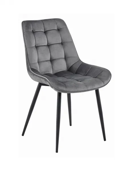 Elegantná jedálenská stolička BERA v tmavo šedej farbe
