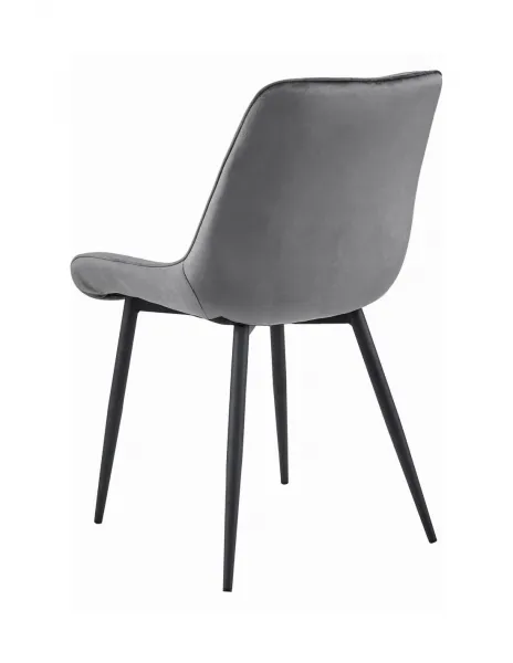 Elegantná jedálenská stolička BERA v tmavo šedej farbe