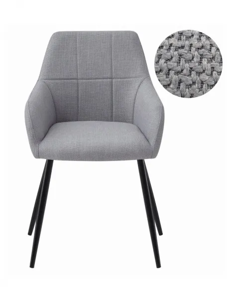 Elegantná jedálenská stolička BENI v šedej farbe
