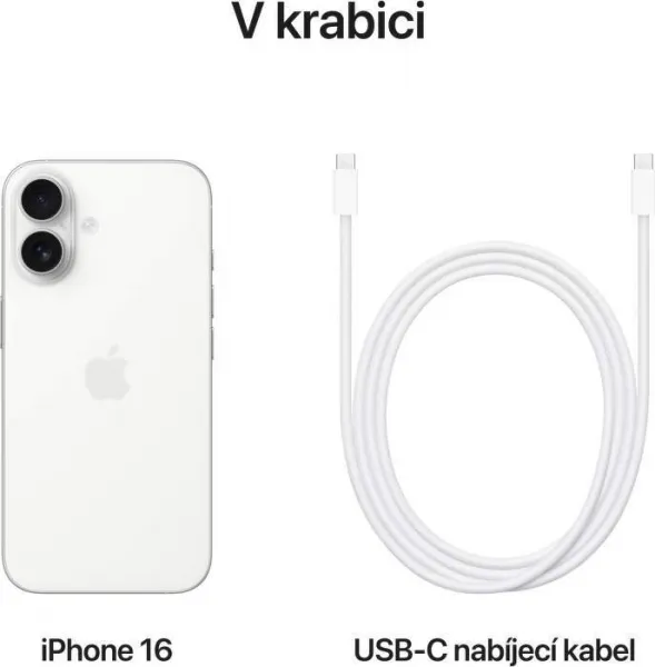 Apple iPhone 16 128GB biely mye93sxa