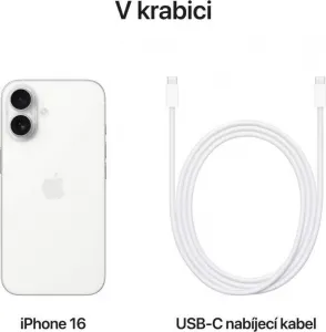 Apple iPhone 16 128GB biely mye93sxa