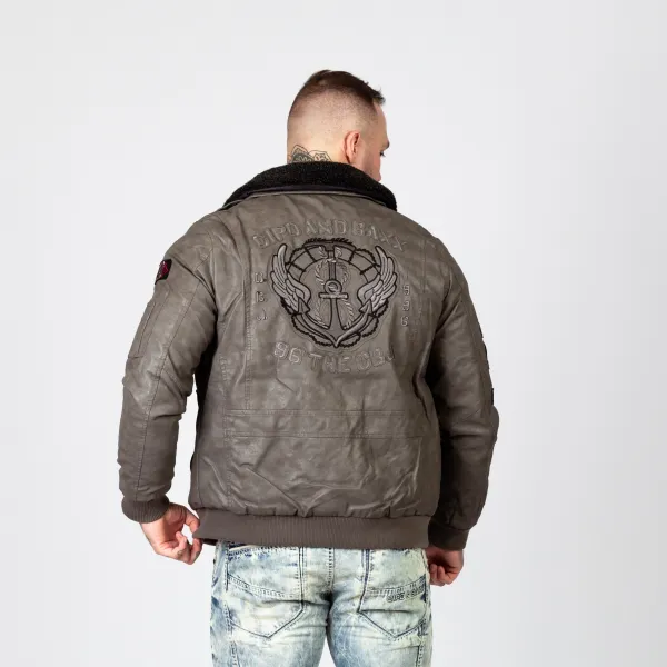 Pánska bunda CIPO & BAXX CM164 BEIGE Farba: Hnedá, Konfekčná veľkosť: M