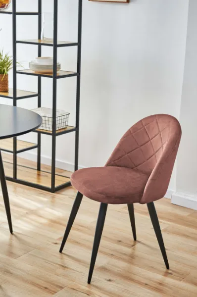 Ak furniture Čalouněná designová židle Poppy růžová