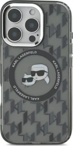 Karl Lagerfeld Monogram K&CH kryt s MagSafe pre Apple iPhone 16 Pro Max, Karl Lagerfeld, Čierny
