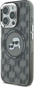 Karl Lagerfeld Monogram K&CH kryt s MagSafe pre Apple iPhone 16 Pro Max, Karl Lagerfeld, Čierny