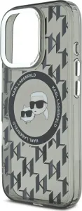 Karl Lagerfeld Monogram K&CH kryt s MagSafe pre Apple iPhone 16 Pro Max, Karl Lagerfeld, Čierny