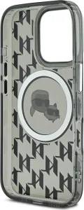 Karl Lagerfeld Monogram K&CH kryt s MagSafe pre Apple iPhone 16 Pro Max, Karl Lagerfeld, Čierny
