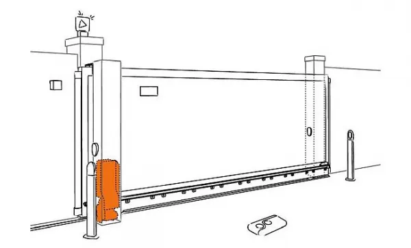 Roger Kit TW90/HS - sada pre posuvnú bránu do 600kg