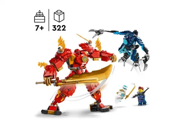 LEGO -  NINJAGO 71808 Kaiov živelný ohnivý robot